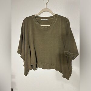 Free People We the Free rosemary cropped tea xs